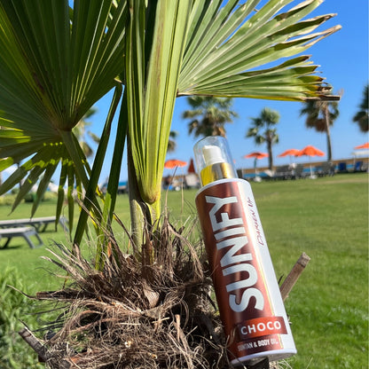 SUNIFY CHOCO натурално масло за тен за тяло и лице 200ml