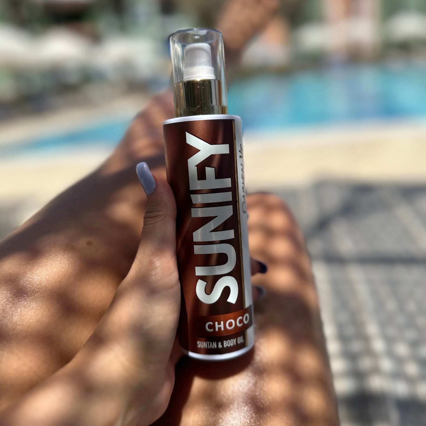 SUNIFY CHOCO натурално масло за тен за тяло и лице 200ml