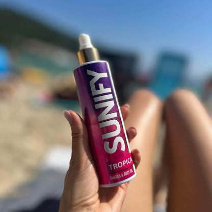 SUNIFY TROPICAL натурално масло за тен за тяло и лице 200ml