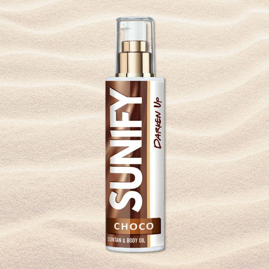SUNIFY CHOCO натурално масло за тен за тяло и лице 200ml